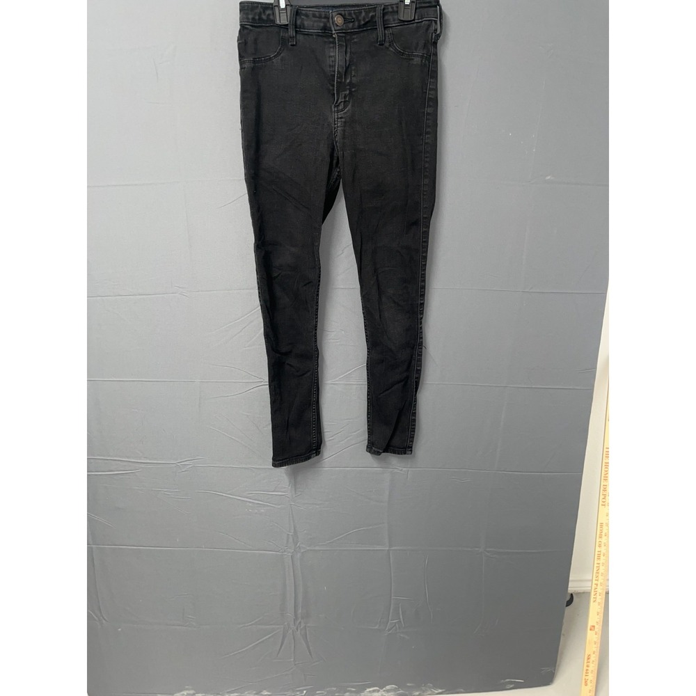 Hollister Co. Jegging Jeans Womens 27x26‎ 5S Black Denim Ultra High Rise Skinny